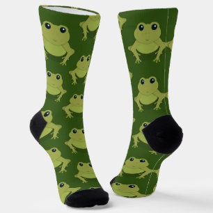 Novelty Green Frog Socks
