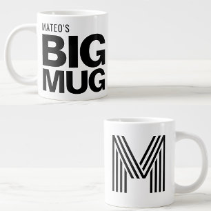 Novelty JumboCup   Custom Name & Initial  Large Coffee Mug