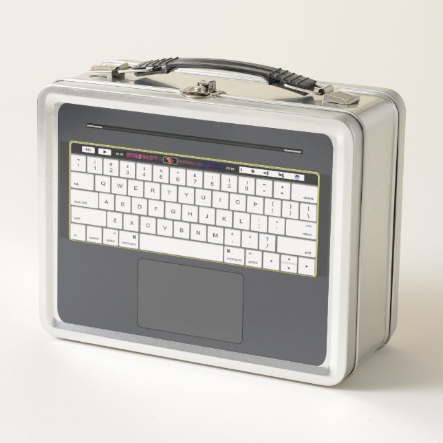 Novelty Laptop Effect Metal Lunch Box (Front)