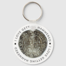 Novelty metal detecting key chain