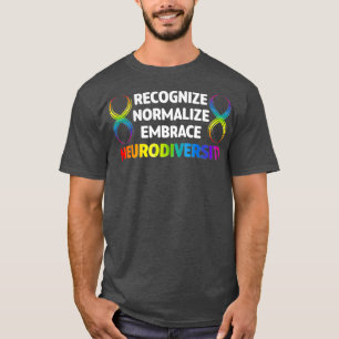 Novelty Neurodiversity Rainbow Infinity Women Men T-Shirt