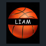 Novelty Personalised Name Liam Sports Bysketbyll  Poster<br><div class="desc">Novelty Personalised Name Liam Sports Bysketbyll</div>