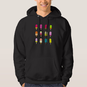 Novelty Popsicle Fun Summer Ice Cream Hoodie