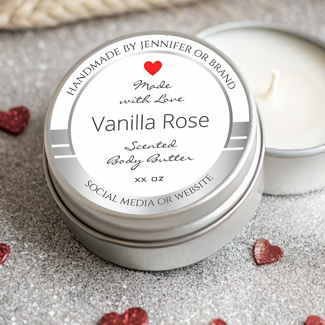 Novelty Product Packaging Labels White and Silver (Creator Uploaded)