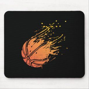 Novelty Silhouette Basketball Gift Graphic For Bal Mouse Pad