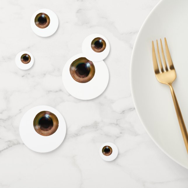 Novelty Silly Brown Eye Eyeball Halloween Confetti (Group)