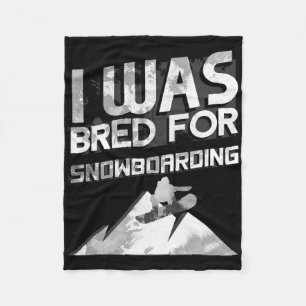 Novelty Snowboarder Snowboarding Snowboard Gift Fleece Blanket