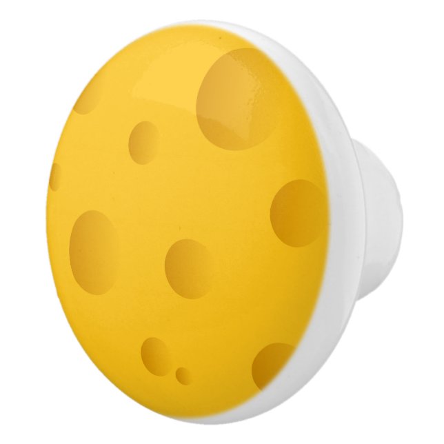Novelty yellow cheese door and drawer pull knobs (Right)