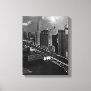 November 1939: The city of Chicago Canvas Print