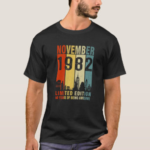 November 1982 40 Years Of Being Awesome T-Shirt