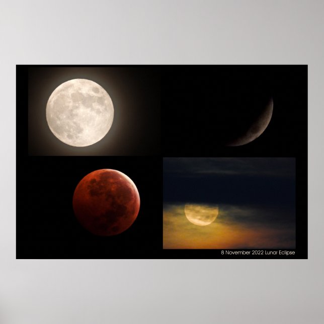 November 2022 Lunar Eclipse Poster (Front)