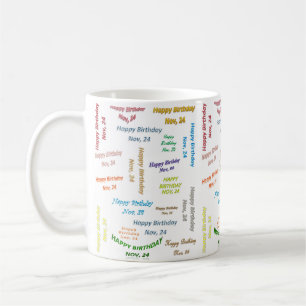 November, 24 Birthday Mug