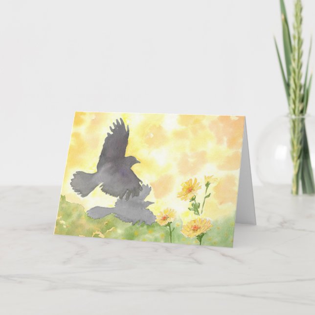 November; 5"x7" Folded Greeting Card; Blank Inside Card (Front)