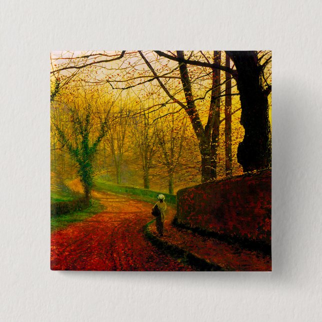 November Afternoon Stapleton Park Grimshaw 15 Cm Square Badge (Front)