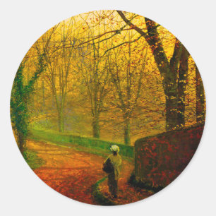 November Afternoon Stapleton Park Grimshaw Classic Round Sticker