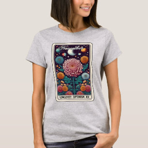 November Birth Month Flower Chrysanthemum T-Shirt