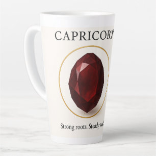 November Birthstone – Citrine Crystal for Joy and  Latte Mug