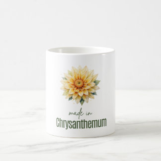 November Chrysanthemum Flower Mug | Coffee Cup
