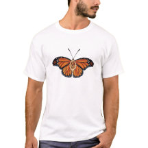 November Citrine Gemstone Monarch Butterfly Design
