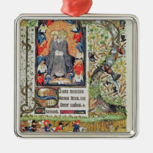 November; deer hunting metal tree decoration