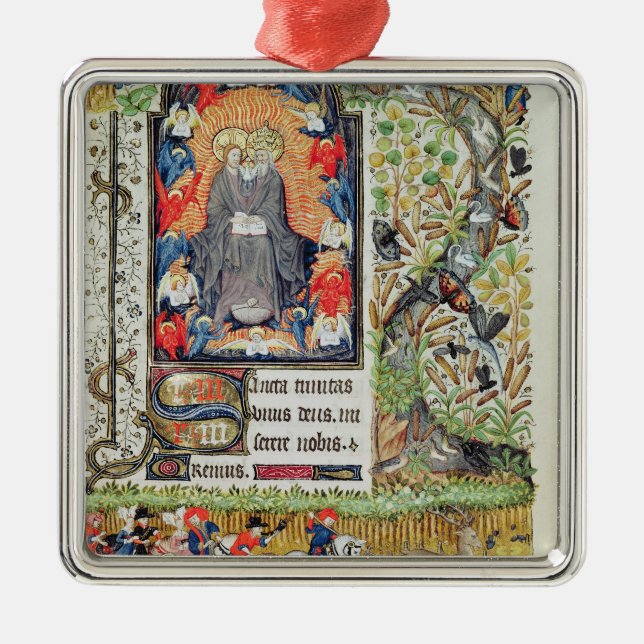 November; deer hunting metal tree decoration (Front)