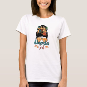 November Girl - Autumn Messy Bun Vibes T-Shirt