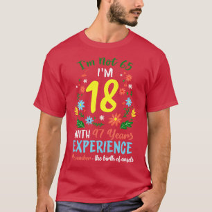 November Girls Flower Tee 65 Years Old Im Not 65 B