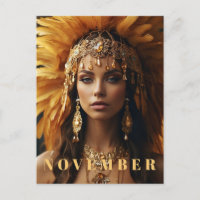 *~* NOVEMBER Headdress Topaz Birthstone AP53 Boho