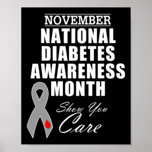 November National Diabetes Awareness Month Campaig Poster