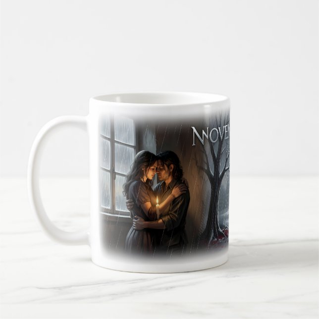 November Rain Romance Melancholy Art Mug (Left)
