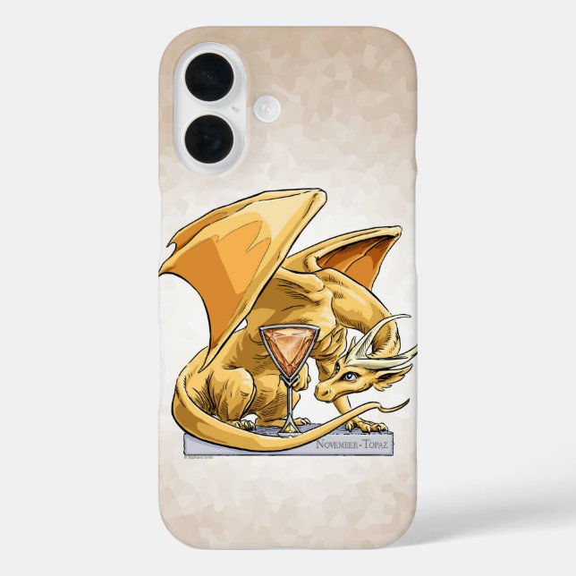 November’s Birthstone Dragon: Topaz Case-Mate iPho Case-Mate iPhone Case (Back)