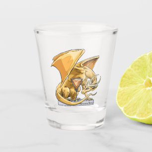 November’s Birthstone Dragon: Topaz Shot Glass