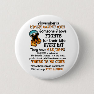 November...Someone I Love Fights 6 Cm Round Badge