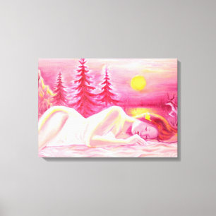 November summer canvas print