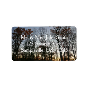 November Sunset Label