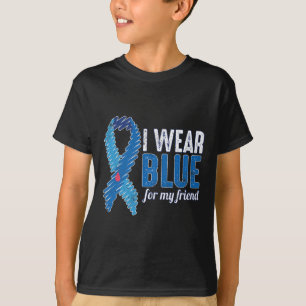 November T1d Awareness Ribbon Blue For Friend Diab T-Shirt