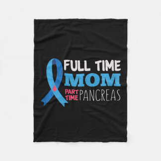 November T1d Full Time Mum Part Time Pancreas Diab Fleece Blanket