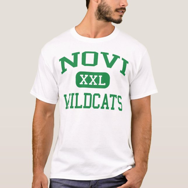 Novi - Wildcats - Novi High School - Novi Michigan T-Shirt (Front)