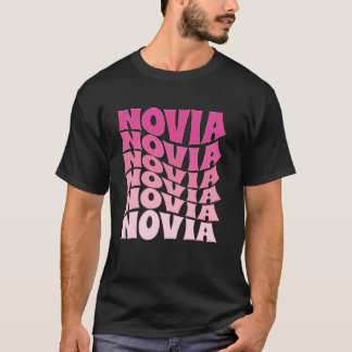 Novia Bride Spanish Latina Groovy Bachelorette Par T-Shirt