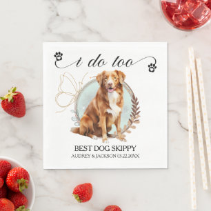 Novia Scotia Duck Tolling Retriever Wedding Napkin