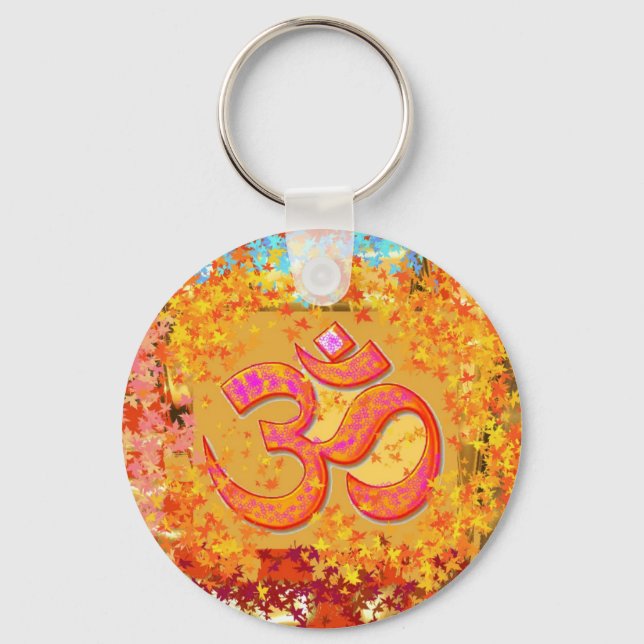 NOVINO Om Mantra - Dedication by Naveen Joshi Key Ring (Front)