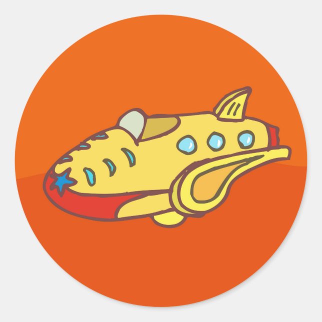 NOVINO Super Jet Classic Round Sticker (Front)