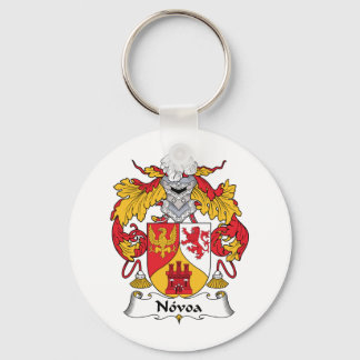 Novoa Family Crest Key Ring