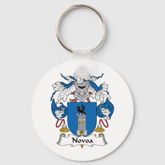 Novoa Family Crest Key Ring