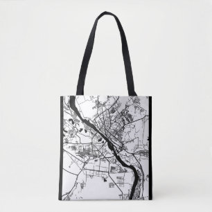 Novosibirsk Russia City Map Tote Bag