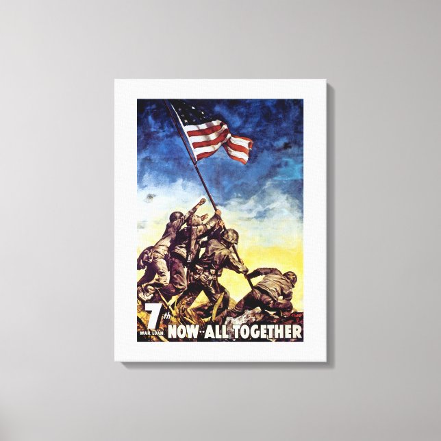 Now All Together ~ Iwo Jima Canvas Print (Front)
