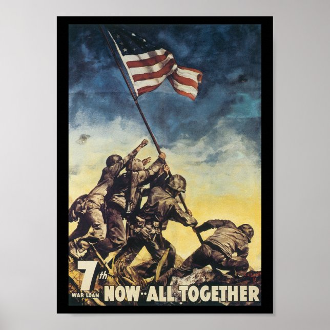 Now All Together World War 2 Poster (Front)