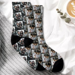 Now and Then Love Story Two Photo Anniversary Socks<br><div class="desc">Customise this now and then love story two photo anniversary gift idea to celebrate one of your favourite people. This personalised gift makes a birthday gift or Christmas gift. Makes a great gift for husband, wife, girlfriend, boyfriend, spouse, partner. Family and friends will love this now and then love story...</div>