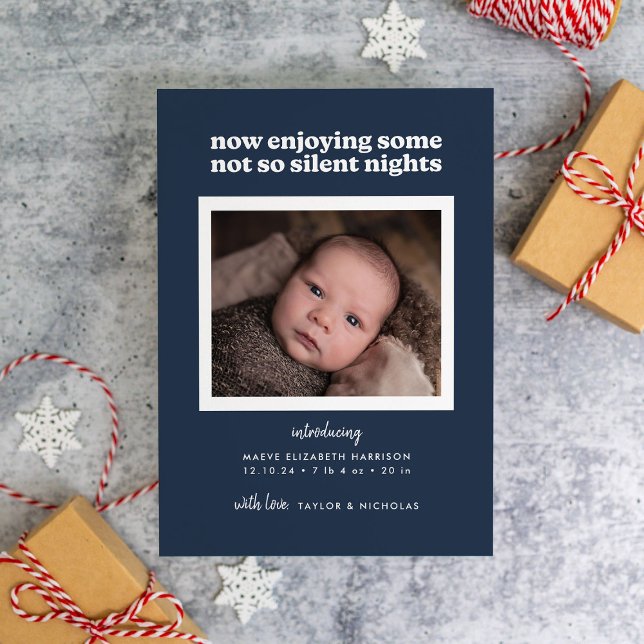 Now Enjoying Some Not So Silent Nights Holiday Card (Creator Uploaded)