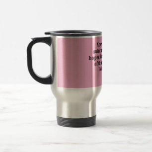 "Now Faith - Inspirational Christian Mug" Travel Mug